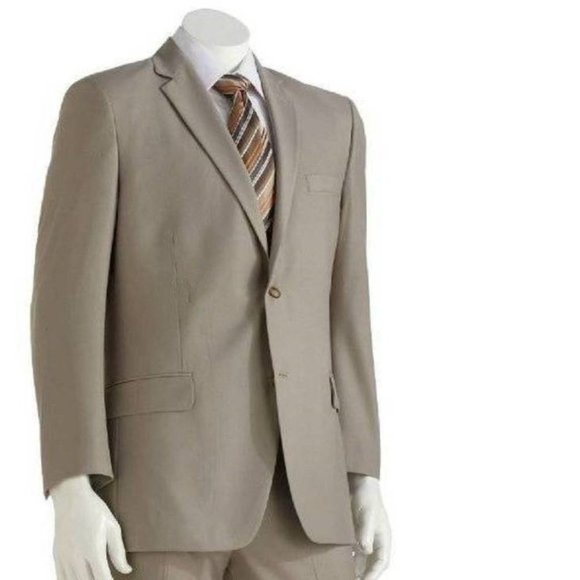 *Suit Jacket Apt 9 Tan Luxury size 48 Long 2 Button Double Vented Back Mens